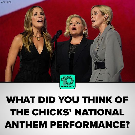 The Chicks Perform the National Anthem at the DNC on Thursday